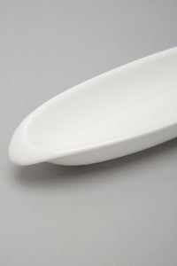 White Porcelain Oval Plate (3 Piece Set)