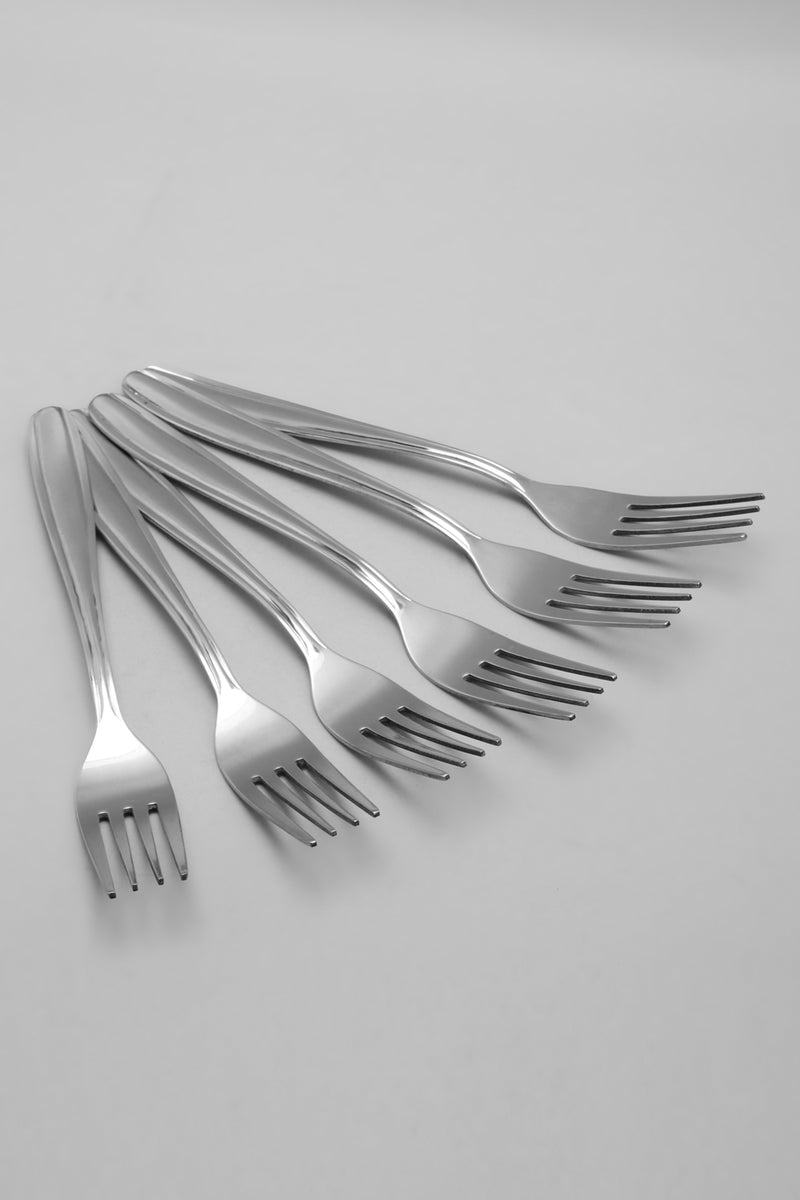 Silver Embossed Table Fork ( 6 Piece)