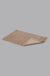 Taupe Popcorn Bathmat