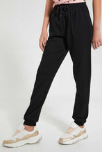 Load image into Gallery viewer, Black Basic Track Pant
