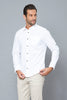 White Slim-Fit Long Sleeve Poplin Shirt - REDTAG