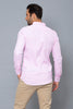 Pink Slim-Fit Long Sleeve Birdseye Shirt - REDTAG