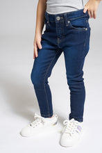 Load image into Gallery viewer, Navy 5 Pockets Jeans - REDTAG

