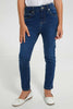 Redtag-Blue-5-Pocket-Jean-Jeans-Slim-Fit-Girls-2 to 8 Years