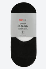 تنزيل الصورة على معرض الصور، Black Invisible Socks (2-Pack) - REDTAG
