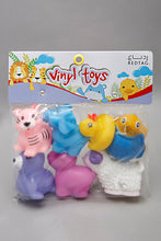 Load image into Gallery viewer, Assorted Animal Vinyl Bath Toys (Pack of 7)
