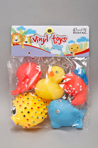 Assorted Animal Vinyl Bath Toys (Pack of 5)