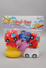 Load image into Gallery viewer, Assorted Cars and Animals Vinyl Bath Toys (Pack of 6)
