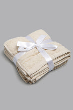 Load image into Gallery viewer, Beige Soft Cotton Face Towel Set (4 Piece)
