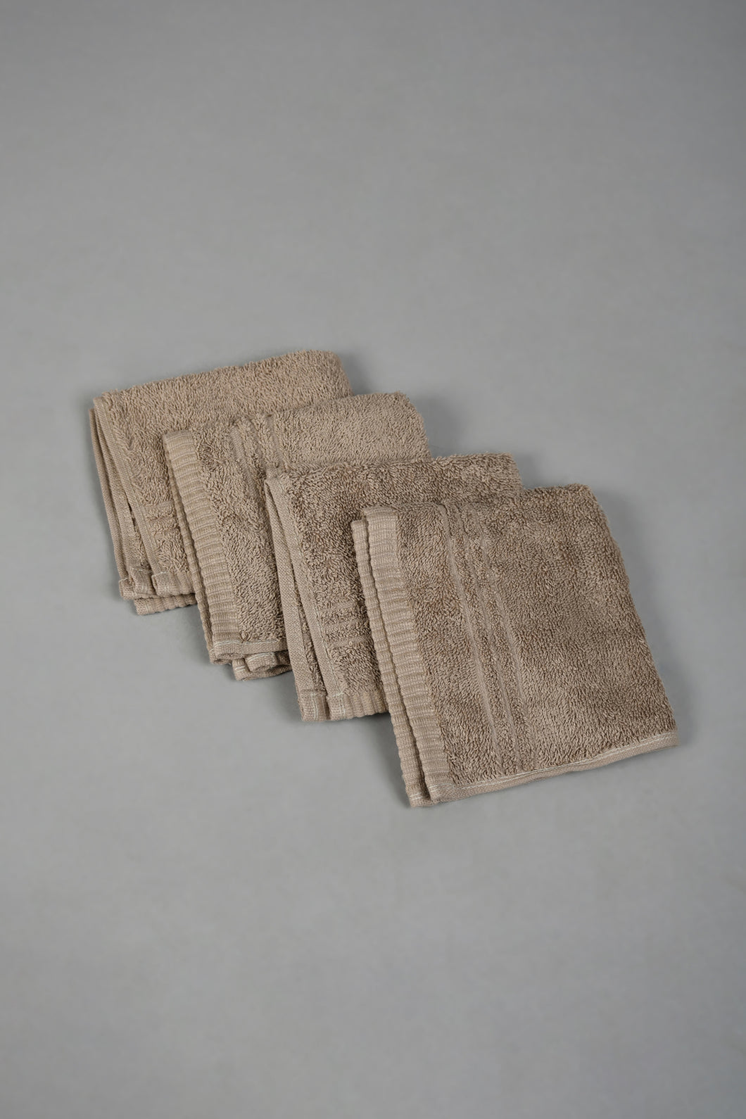 Taupe Face Towel Set (4 Piece)