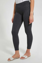 Load image into Gallery viewer, Redtag-Grey-Melange-Leggings-Leggings-Women&#39;s-
