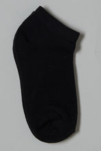 Load image into Gallery viewer, Black Plain Ankle Socks (2-Pack) - REDTAG
