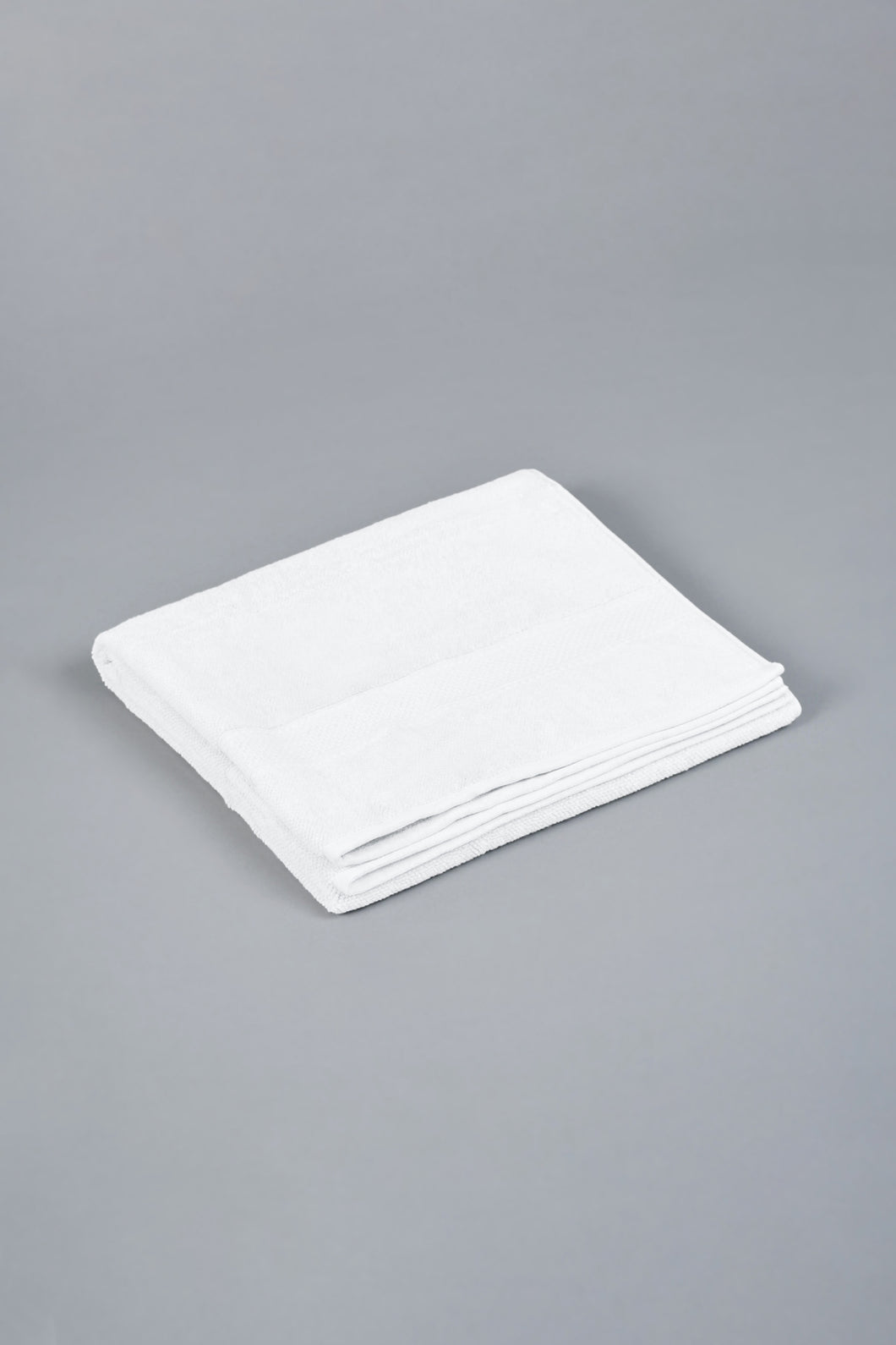 White Textured Cotton Hand Towel