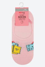 Load image into Gallery viewer, Pink Jacquard Invisible Socks - REDTAG
