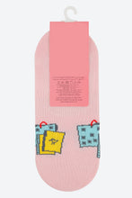 Load image into Gallery viewer, Pink Jacquard Invisible Socks - REDTAG
