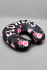 Soft Bead Flower Pattern Travel Pillow