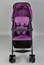 Load image into Gallery viewer, Purple Baby Stroller with Sun Shade
