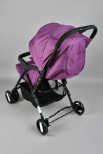 Load image into Gallery viewer, Purple Baby Stroller with Sun Shade
