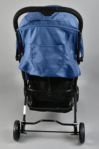 Blue Baby Stroller with Sun Shade