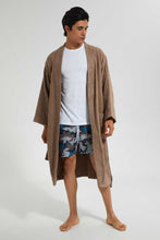 تنزيل الصورة على معرض الصور، Redtag-Taupe-Kimono-Bathrobe-Bathrobes-Home-Bathroom-
