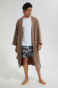 Redtag-Taupe-Kimono-Bathrobe-Bathrobes-Home-Bathroom-