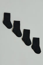 Load image into Gallery viewer, Black Full Length Socks (Pack of 4)
