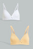 White/Beige Comfort Bra (Pack of 2)