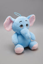 Load image into Gallery viewer, Sitting Blue Elephant Plush Toys for Newborns
