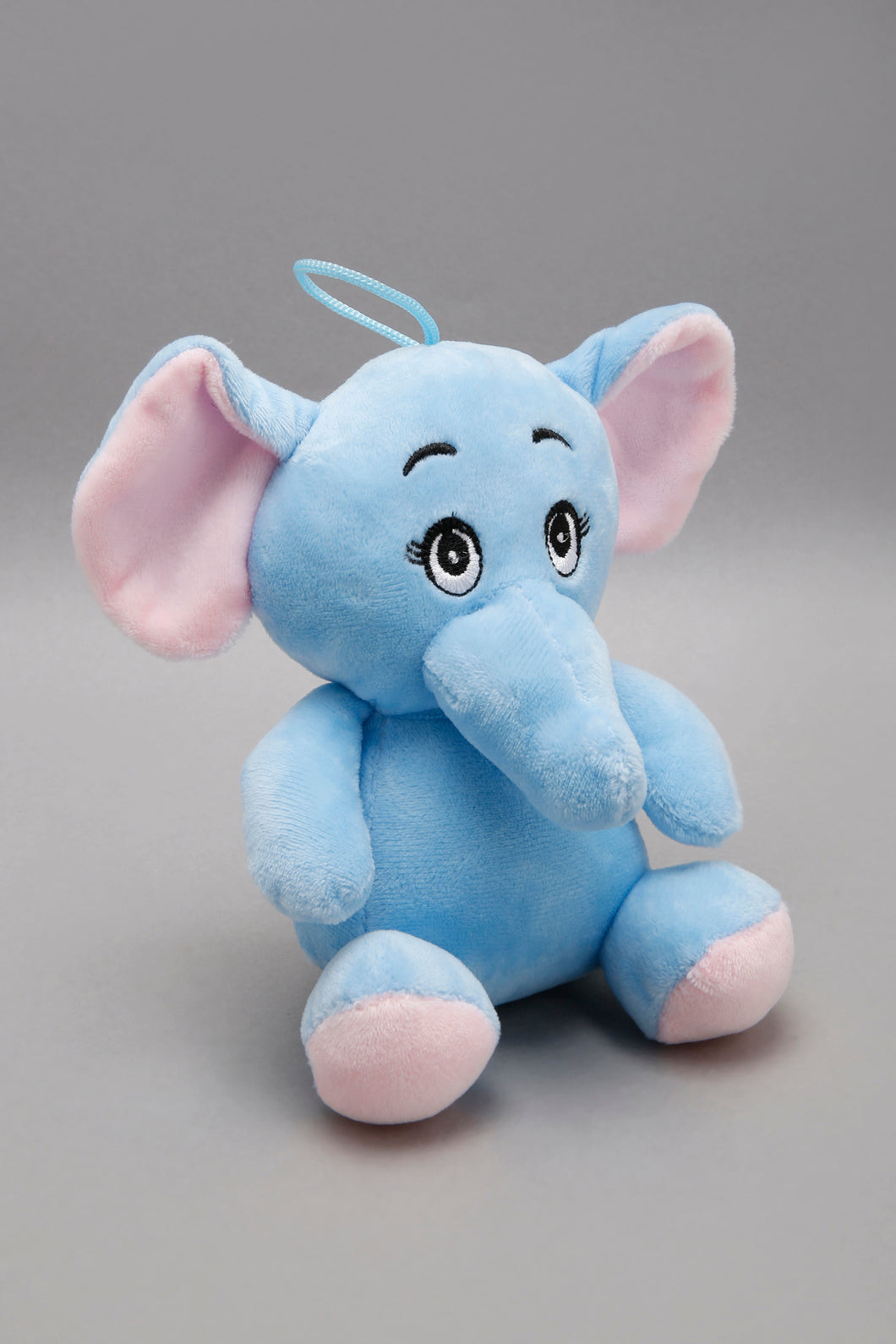 Sitting Blue Elephant Plush Toys for Newborns