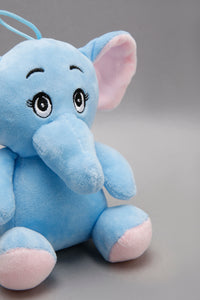 Sitting Blue Elephant Plush Toys for Newborns