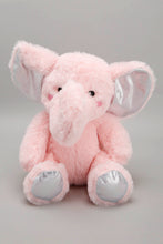 Load image into Gallery viewer, White/Pink Baby Blanket With Toy Elephant - REDTAG
