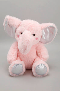 White/Pink Baby Blanket With Toy Elephant - REDTAG