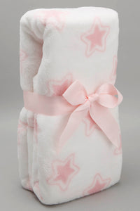 White/Pink Baby Blanket With Toy Rabbit - REDTAG