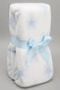 White/Blue Baby Blanket With Toy Bear - REDTAG
