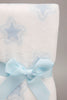White/Blue Baby Blanket With Toy Bear - REDTAG