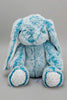 White/Blue Baby Blanket With Toy Rabbit - REDTAG