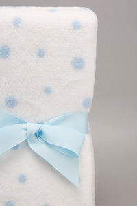 White/Blue Baby Blanket With Toy Rabbit - REDTAG