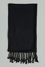 Load image into Gallery viewer, Black Pashmina Scarf
