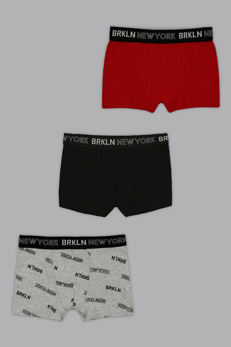 Assorted New York Brkln Boxers (3-Pack) - REDTAG