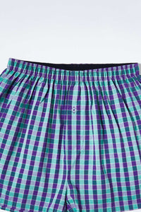 Red/Blue Woven Check Boxer Shorts (Pack of 2)