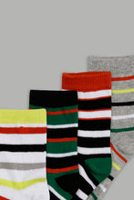 Load image into Gallery viewer, Assorted Striped Long Length Socks (4-Pack) - REDTAG
