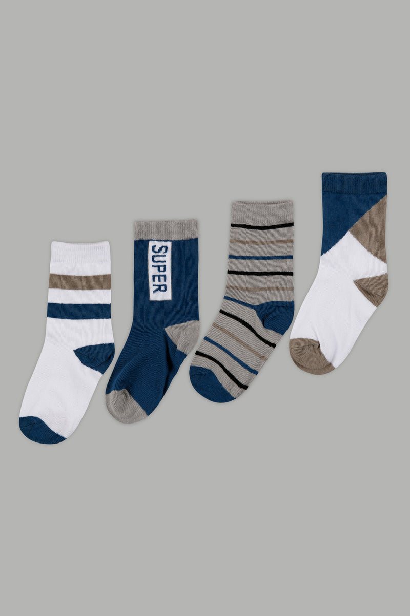 Assorted Full Length Socks (4-Pack) - REDTAG