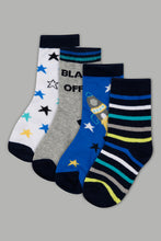 Load image into Gallery viewer, Assorted Design Printed Socks (4 Pack) - REDTAG
