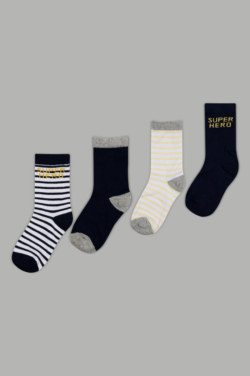 Assorted Full Length Socks (4-Pack) - REDTAG