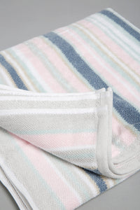 Multicolour Textured Cotton Bath Towel