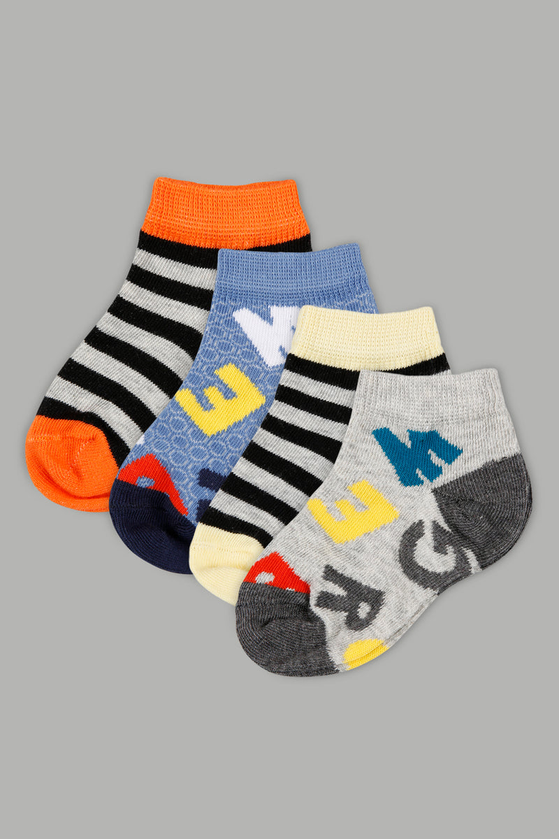 Assorted Ankle Length Socks (4-Pack) - REDTAG