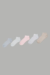 Assorted Ankle Socks (Pack Of 5) - REDTAG