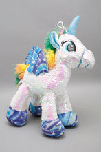 Load image into Gallery viewer, Soft Plush Sequin Unicorn Toy
