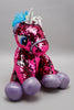 Fuchsia Soft Plush Toys Sequin Unicorn