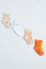 Load image into Gallery viewer, Animal Print Ankle-Length Sock (4-Pack)
